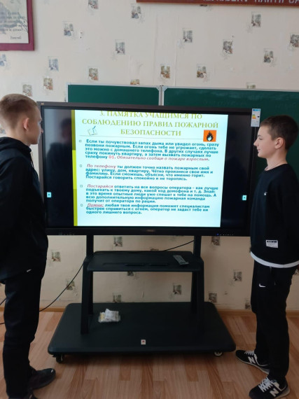 В нашей школе проведены мероприятия по пожарной безопасности.
